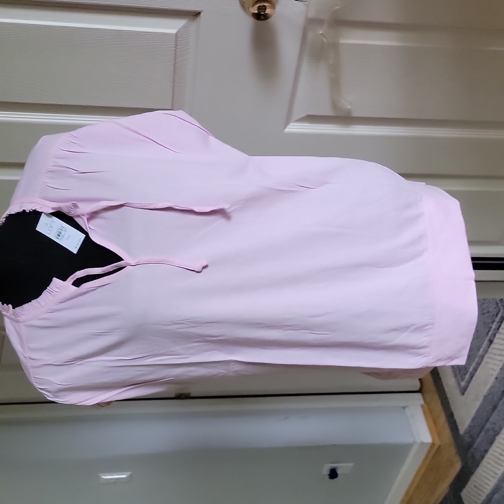 LOFT Light Pink Short Sleeve Top